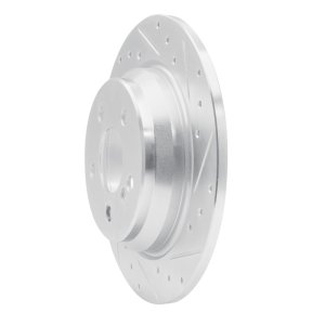 Mercedes-Benz S350 Brake Rotor (1) - Rear Right - R1 Concepts - Drilled & Slotted - Silver - `03-`06